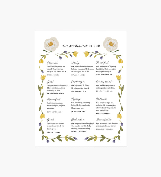 Attributes of God Art Print