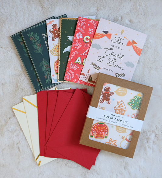 Assorted Box of 6 Christmas Cards