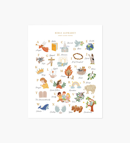 Bible Alphabet Art Print