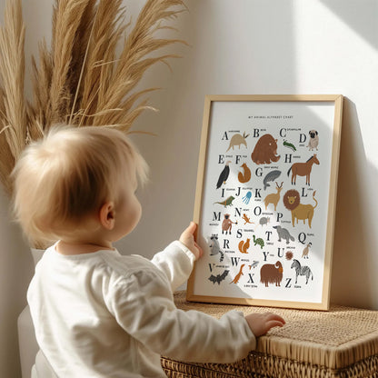 Animal Alphabet Art Print