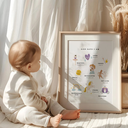 Identity In Christ Girl Art Print